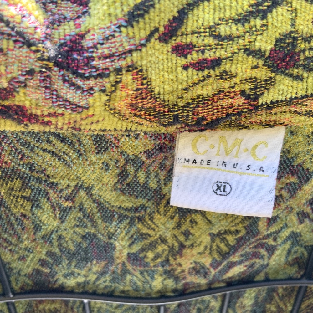 CMC Color Me Cotton 5 Button Jacquard  Floral Blazer (XL) Multi Color - Picture 2 of 9